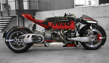 Μοτοσικλέτα με κινητήρα Maserati 470 ίππων (video)