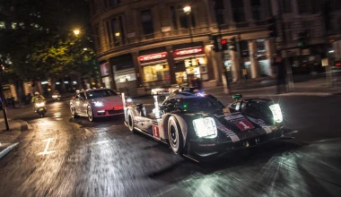 Porsche 919 και Panamera Ε-Ηybrid στο Λονδίνο (video)