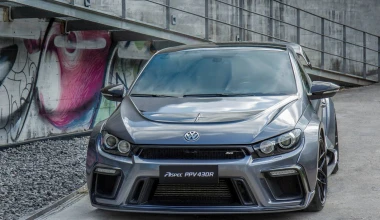 Ένα VW Scirocco… τούμπανο