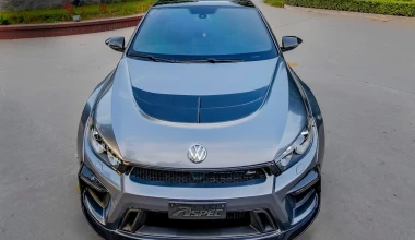 Ένα VW Scirocco… τούμπανο