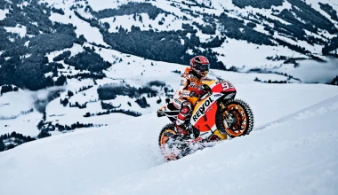 Ο πρωταθλητής του MotoGP στα χιόνια! (vid)