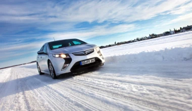 Το Opel Ampera στο Πολικό Ψύχος