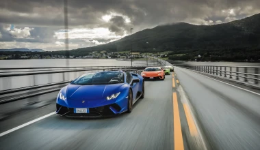 Μαγεία: Ταξίδι με τις Lamborghini στη Νορβηγία (vid)
