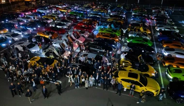 Πάνω από 200 Lamborghini γιορτάζουν στην Ιαπωνία
