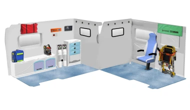 Δύο Nissan NV300 μετατράπηκαν σε ασθενοφόρα 