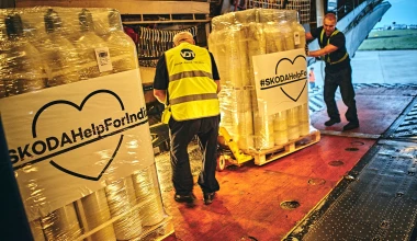 Αποστολή ανθρωπιστικής βοήθειας από τη SKODA στην Ινδία