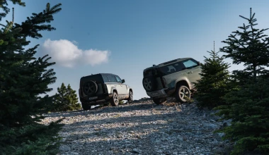 Το Land Rover Defender οργώνει σε off-road διαδρομές στην Ελλάδα 