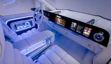 Mercedes-Benz Vision V: Το μέλλον στα van με τηλεόραση 65’’ για τους πίσω επιβάτες!