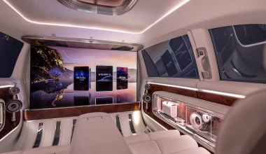 Mercedes-Benz Vision V: Το μέλλον στα van με τηλεόραση 65’’ για τους πίσω επιβάτες!