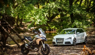 Audi RS3 vs Ducati Multistrada 1200