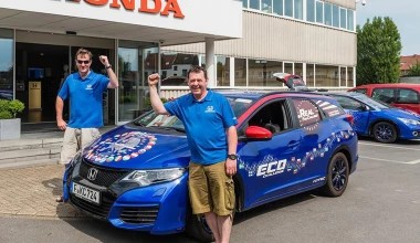 Ρεκόρ κατανάλωσης για το Honda Civic Tourer