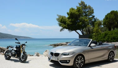 BMW 220i Cabrio vs BMW R nineT