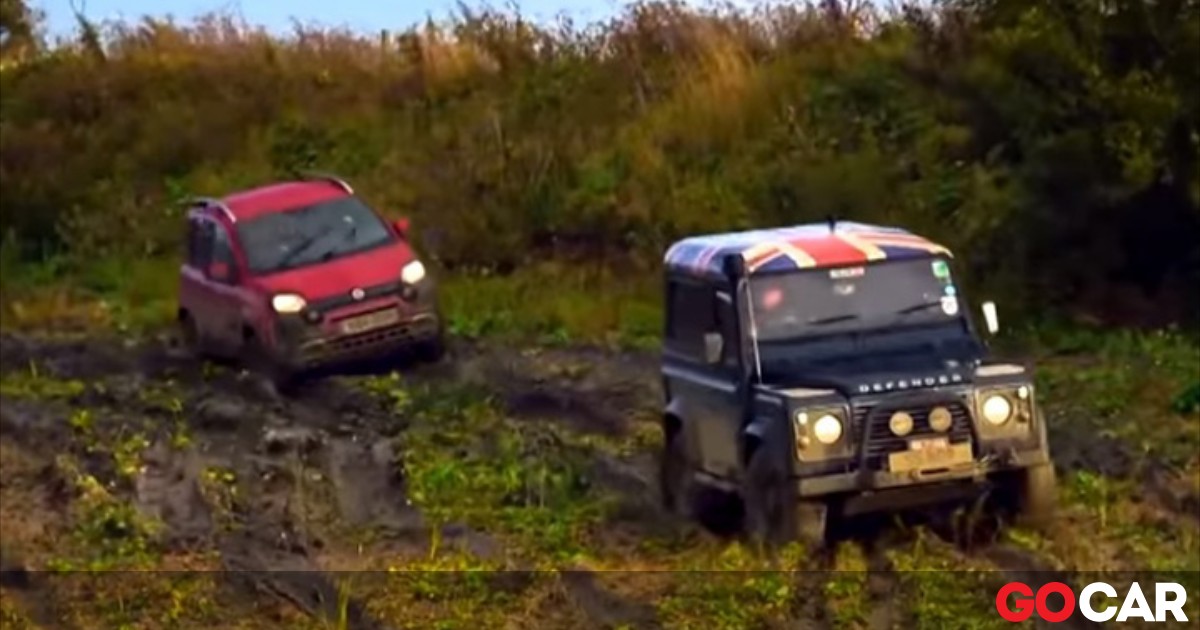 Fiat Panda Cross vs Land Rover Defender (video) - Μπορεί το μικρό Panda ...