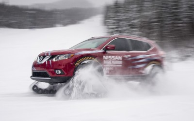 Nissan X-Trail με ερπύστριες (video)