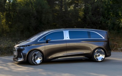 Mercedes-Benz Vision V: Το μέλλον στα van με τηλεόραση 65’’ για τους πίσω επιβάτες! 