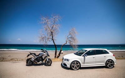 Audi RS3 vs Ducati Multistrada 1200