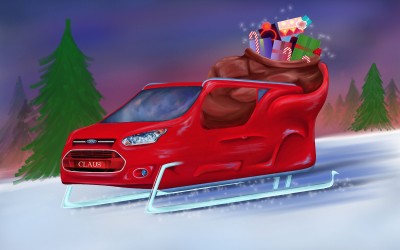 Ford έλκηθρο για τον Άγιο Βασίλη