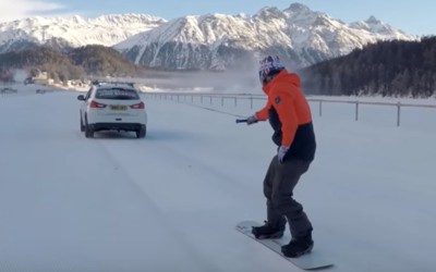 Με 99,87 km/h πάνω σε snowboard… (video)