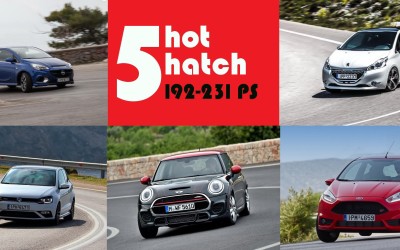 ΔΟΚΙΜΗ: 5 μικρά hot hatch με 190+ ίππους