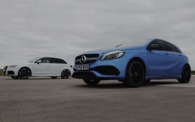 Audi RS3 vs Mercedes-AMG A45 (video)