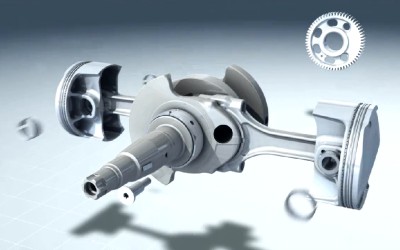 Animation του κινητήρα της BMW R1200GS

