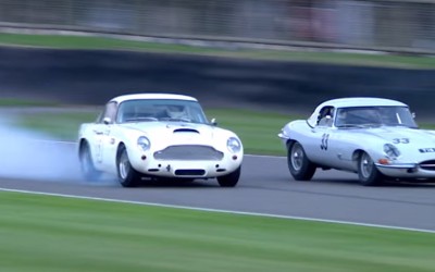 Τραυμάτισε την ιστορική του Aston Martin (video)