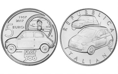 Νόμισμα 5 ευρώ για το Fiat 500