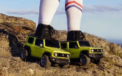 Roller skates στη μορφή του Suzuki Jimny (video)