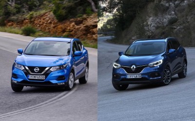 Δοκιμή Nissan Qashqai 1.3 T-GDi 140 ή Renault Kadjar 1.3 TCe 140