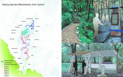 Δίκτυο 6 μονοπατιών στον Υμηττό, συνολικού μήκους 90 χλμ.