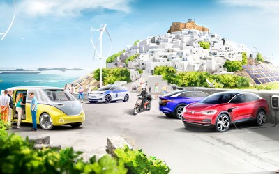 Νησί «κλιματικά ουδέτερο» στο Αιγαίο με ηλεκτρικά μεταφορικά μέσα