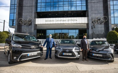 Τελετή Παράδοσης Στόλου οχημάτων Toyota στην Ελληνική Ολυμπιακή Επιτροπή