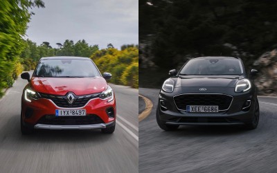 Δοκιμή Β-SUV: Ford Puma ή Renault Captur; Δείτε τι ψηφίσατε!