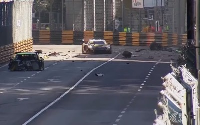 Τρομακτικό ατύχημα σε αγώνα αυτοκινήτων (video)
