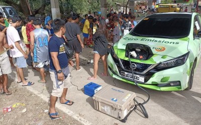 Το Nissan Leaf δίνει ενέργεια μετά από φυσικές καταστροφές 