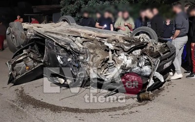 Τον πήρε ο ύπνος στο τιμόνι – Τράκαρε και τούμπαρε (δείτε εικόνες) 