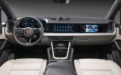 Η νέα Porsche Cayenne έχει οθόνες σε όλο το πλάτος του ταμπλό!