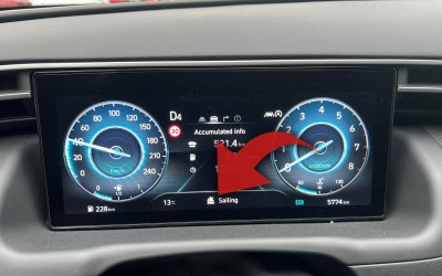 Τι σημαίνει η ένδειξη Sailing στo καντράν του Hyundai Tuscon;