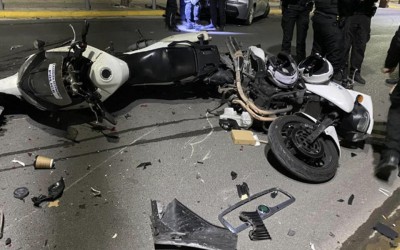 Οδηγός ΙΧ τράκαρε με μηχανές της ΔΙ.ΑΣ. – Σοβαρά τραυματίας ένας αστυνομικός