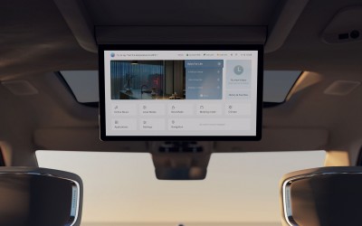 To νέο Volvo διαθέτει τηλεόραση στα πίσω καθίσματα 