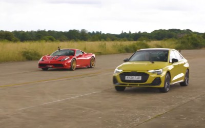 Κόντρα: Το νέο Audi S3 τα βάζει με Ferrari 458 Speciale;