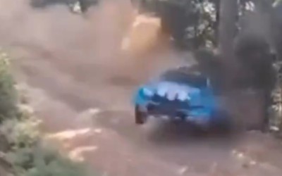 Ράλλυ Ακρόπολις: Το video του σφοδρού ατυχήματος του Έλληνα οδηγού