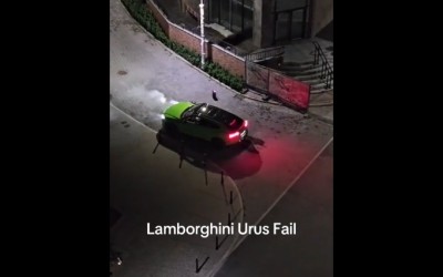 Τι κάνει ο οδηγός της Lamborghini; Λέτε να είναι μεθυσμένος; 