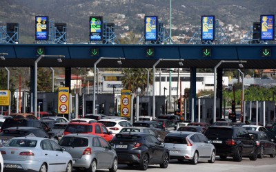 Ελλάδα: Έκλεισαν 5 λωρίδες σε κεντρικά διόδια της εθνικής οδού – Μέχρι τις 26 Οκτωβρίου