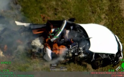 Έκλεψαν BMW M4 και τράκαραν με 210 km/h – Το αυτοκίνητο κόπηκε στη μέση (video)