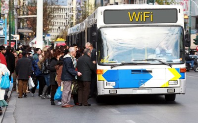 WiFi σε λεωφορεία και τρόλεϊ