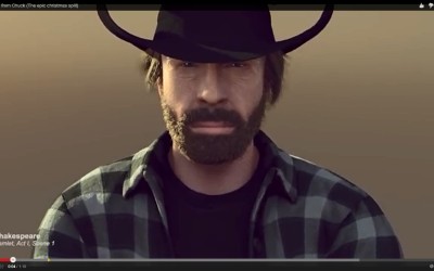 Επικό Χριστουγεννιάτικο split από τον Chuck Norris (VIDEO)