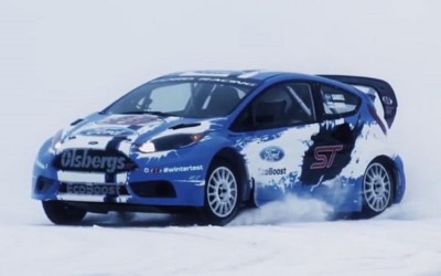 Video: Ford Fiesta Rallycross Snow Test 