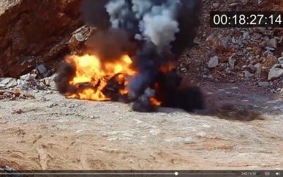 Πώς καίγεται όχημα με υγραεριοκίνηση; (VIDEO)