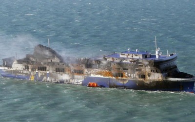VIDEO: Εικόνες φρίκης στα γκαράζ του Norman Atlantic